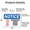 Signmission Generator Room Diesel Fuel, 24 in W x Rectangle, Aluminum OS-2PACK-NS-A-1824-L-13100 - alternate 7